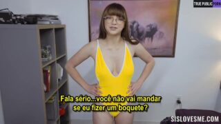 Fodendo até gozar com a irmã Nerd – sexo legendado.porno