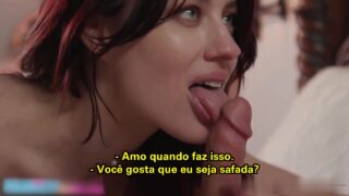 Madrasta Gostosa Fazendo um Blowjob Guloso – Incesto Legendado